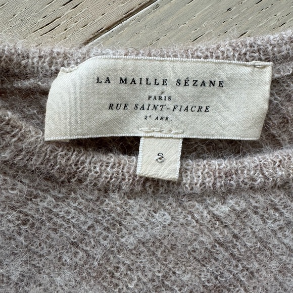 Sezane  Gaspard Cardigan beige size S Alpaca - Picture 8 of 12